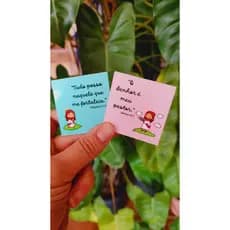 240 Mini Kit Tag Agradecimento ao Cliente - Frases Biblicas - Cores Vivas Pronta Entrega 5x5cm