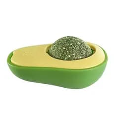 Kit Abacate Brinquedo Interativo Pet Diversão Mordedor em Plástico Pet para Gatos Abacate de Brinquedo Catnip para Gato