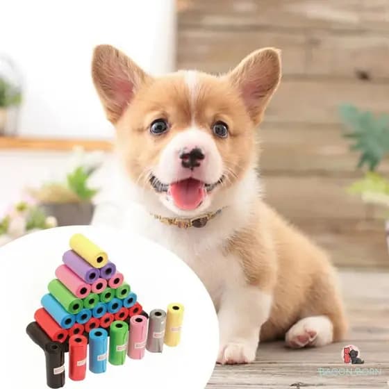 Kit 30 Refil Cata Caca Cachorro Gato Saquinho Biodegradável Pet Saco Cata Caca