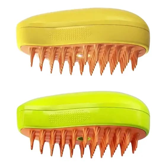 Escova Pet Recarregável USB 3 em 1 - Remove Pelos e Massagem para Gatos e Cães