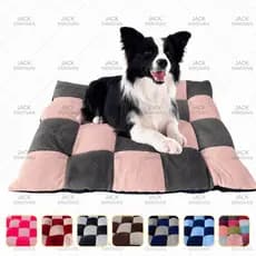CAMA PARA CACHORRO E GATO ALMOFADADA 50X60CM QUADRICULADA PET MANTADA