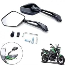 Par Retrovisor Bajaj Dominar 400 Rosca Universal Haste Alumínio Titan 160 Fazer