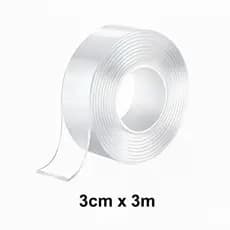 Fita Dupla Face 3M Extra Forte Transparente Nano Gel Silicone Mágica Adesiva