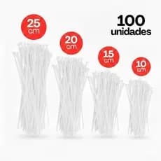 Kit 100 Abraçadeiras Enforca Gato De Nylon
