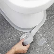 Fita de Vedação Impermeável Branca 3,8cm x 3,2m Adesiva Anti Vazamento para Pia Banheiro Cozinha e Box