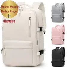 Mochila De Viagem Multifuncional Impermeável Reforçada Expansível para Trilha Esportiva Notebook Executiva BS-01