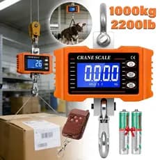 Balanca Suspensa Digital 1000kg com Controle Remoto Crane Scale Gancho Industrial