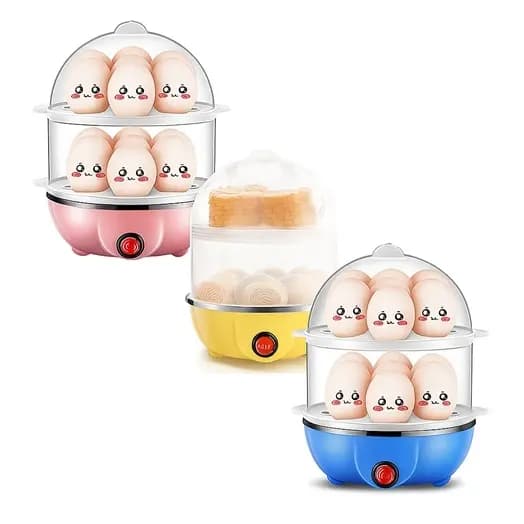 Cozedor 14 Ovos Dois Andares 110v Cozinhar Vegetais À Vapor Ovos Pronta Entrega