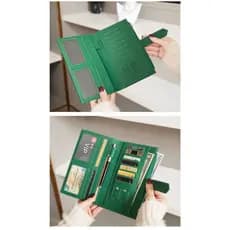 R RFID Bolsa para documentos Porta-passaporte Carteira Presentes para o Dia das Mães