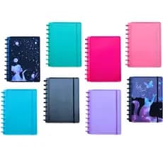 Caderno Universitário Inteligente Capa Dura - Caderno 10 Discos - Caderno Inteligente