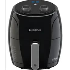 Fritadeira Air Fryer Sem Óleo 3,8L Cadence Super Cook Elétrica Antiaderente Preta 127v