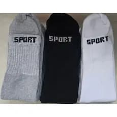 🧦  Kit com 3, 6 ou 12 Pares de Meias Algodão SPORT Cano alto\longo  – Adulto (36 ao 42)