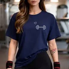 Camisetão T-shirt Basic Unissex 100% Algodão Feminina Gym Treino Academia Fitness Musculação halter