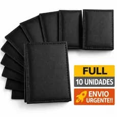 KIT Carteira Slim Masculina Couro 5 ,10 ou 20 Unidades - Porta Cartão Lembrança Padrinhos Casamento