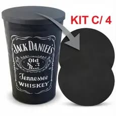 Kit 4 Tampo Plastico Para Tambor 200 Litros Mesa Bistro 60x60