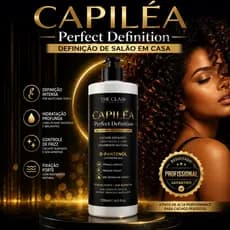 Gelatina Modeladora Cachos e Crespos 500ml CAPILÉA Perfect Definition - Definição Intensa, Anti Frizz, Fixação Forte e H