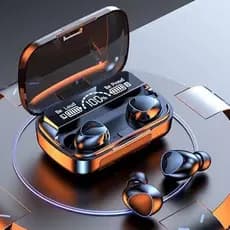 M10 Fone De Ouvido bluetooth 5.3 Com display Led Tws Touch Redução De Ruído À Prova D'água Sem Fio