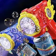 kit3 Lança Bolha De Sabão Automática arminha de bolha de sabão “Arminha de Bolha Automática 12 Furos Infantil”
