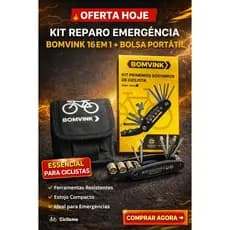Kit Ferramentas Bike 16 em 1 BOMVINK Multifuncional Reparo Ciclismo