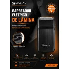 2 EM 1 BARBEADOR ELETRICO DE LAMINAAparador Masculino Recarregável – Acabamento Perfeito em Qualquer Lugar