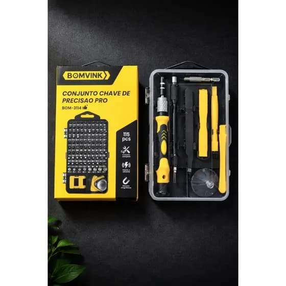 conjunto chave de precisao pro 115 PCS  CONJUNTO COMPLETO BOM-3114