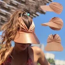 Viseira DUPLA FACE Turbante com Proteção UV Luxo Proteção Solar 50+ Pronto Entrega