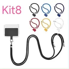 Kit 8 Cordão De Pescoço Para Telefone Celular Universal Ajustável