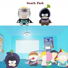 20cm Pelúcia South Park - Professor Chaos e Mysterion, Personagens Icônicos em Miniatura