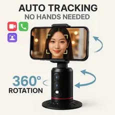 Suporte Celular Rastreador Estabilizador Gimbal Facial 360 Inteligente Automático Para gravar Videos