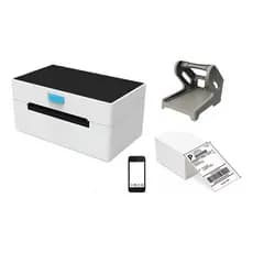 Impressora Termica Bluetooth Ecommerce Marketplace + Suporte e 500 Etiquetas Adesivas Térmicas