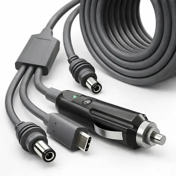 Cabo De Alimentação Carregador 3 Em 1 Para Starlink 12v/24v 3M