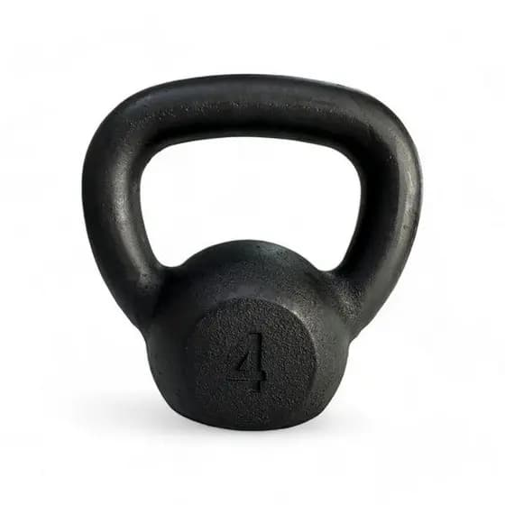 Kettlebell Pintado Ferro Fundido Preto 8kg