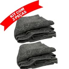 Kit 2 Peças Cobertor Manta Para Doação Grosso Simples Mudança Pet Casal Calorim