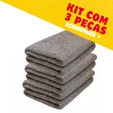 Kit 3 Cobertores Manta Casal Doação Popular Grosso 1,60m x 1,90m Cobertor Calorim