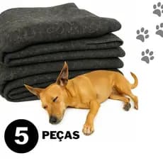 Cobertor Pet 5 Peças Cachorro Gatos Caes 190 X 0,70 Grosso Quentinho