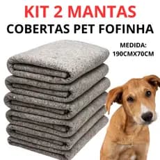 Cobertor Pet 2 Peças Cachorro Gatos Caes 190 X 0,70 Grosso Quentinho