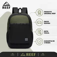 Mochila Masculina Reef Reforçada Casual Trabalho Faculdade Resistente
