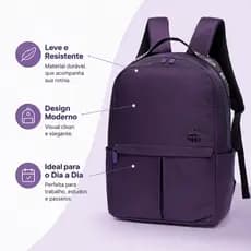 Mochila Feminina Reef Moderna Resistente Compartimento para Notebook Leve Estilosa Funcional