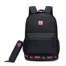 Mochila Feminina Reforçada + Estojo Reef Resistente Escolar Faculdade Passeio 13 Litros
