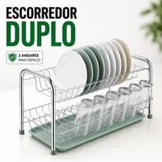 Escorredor de Louças , Escorredor de Pratos, Organizador de Pia Cozinha, Secador de Pratos