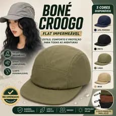 Boné Croogo Snapback 5 Painéis Aba Curta Street K-pop Unissex Ajustável Moda Asiática Envio Imediato