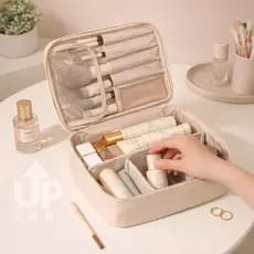 Necessaire Bolsa De Viagem Porta Maquiagem Organizador Cosméticos Com Divisórias