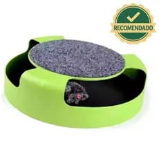 Arranhador Gato com Brinquedo Interativo Pegue o Rato Giratório Anti Estresse Resistente Durável