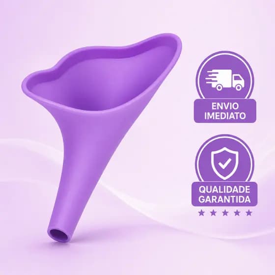 Urinol Feminino de Silicone Para Fazer Xixi Urinar Em Pé Pratico Higiênico