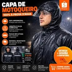 Capa de Chuva Motoboy Impermeável Com Viseira Transparente Reforçada PVC Jaqueta Calça Viseira Moto