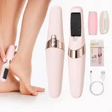 Lixa Esfoliadora Elétrica de Pés Tira Calos Portátil USB Pedicure Rápido Indolor Para Pés Lisos