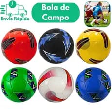 Bola De Campo Para Futebol Tamanho 5 PVC Jogo Brincadeira Diversão Cores Sortidas