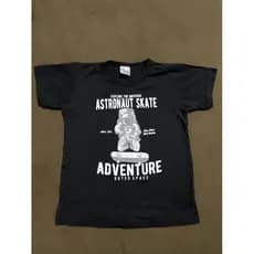 Camisa preta astronaut infantil masculino mini mania kids
