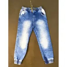 Calça jeans clara jogger infantil masculino