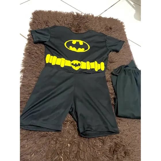 Fantasia batman macacão e capa, fantasia infantil tamanho M infantil